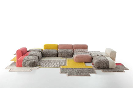 Wolle Modul Sofa von Patricia Urquiola