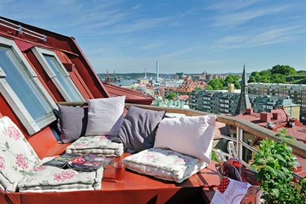 Balkon Inspiration aus einer Sommer Wohnung Swedish