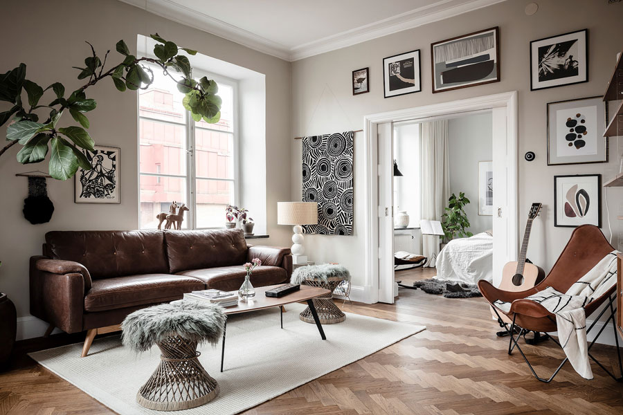Wohnideen einrichten » Diese Wohnung hat einen charmanten Vintage-Look ...