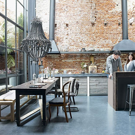 Industrielle Küche umgebauten Fabrik Amsterdam