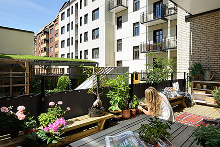 Schwedisch Terrasse Balkon