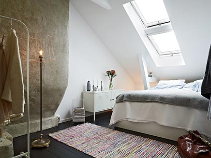 Swedish Schlafzimmer im Dachgeschoss